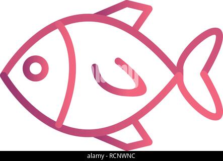 L'icône poisson vecteur Illustration de Vecteur