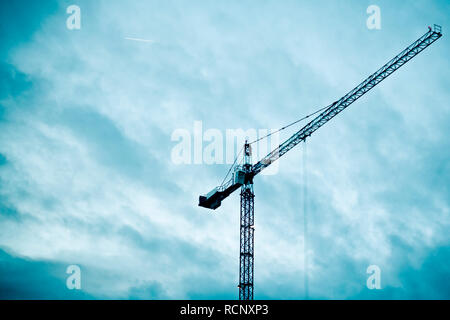 Grue à tour la construction d'ossature Banque D'Images
