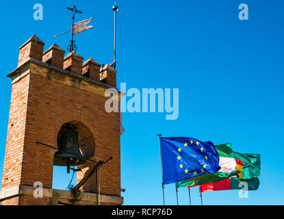 Watch Tower, Alcazaba, Palais de l'Alhambra, Grenade, Andalousie, Espagne Banque D'Images