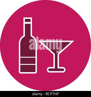 Vector Icône Vin Illustration de Vecteur