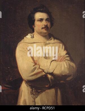 Portrait d'Honoré de Balzac (1799-1850). Musée : Musée des Beaux-Arts de Tours. Auteur : Boulanger, Louis Candide. Banque D'Images