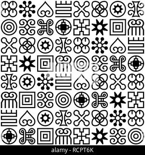 Afrique transparente motif Adinkra. Illustration de Vecteur