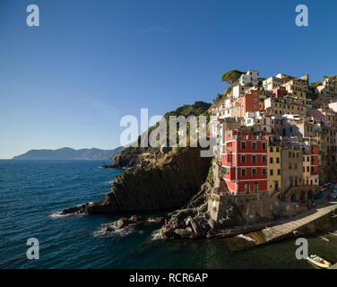 Avis de Riomaggiore, ligurie, italie Banque D'Images