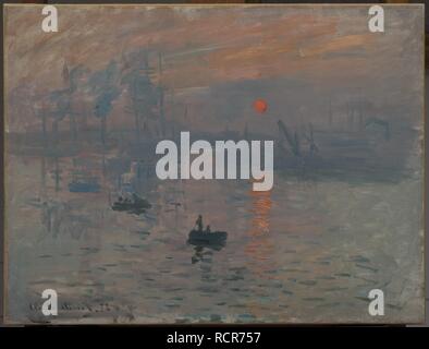 Impression, Sunrise (Impression, soleil levant). Musée : Musée Marmottan Monet, Paris. Auteur : MONET, CLAUDE. Banque D'Images