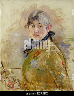 Self-Portrait. Musée : Musée Marmottan Monet, Paris. Auteur : MORISOT, Berthe. Banque D'Images