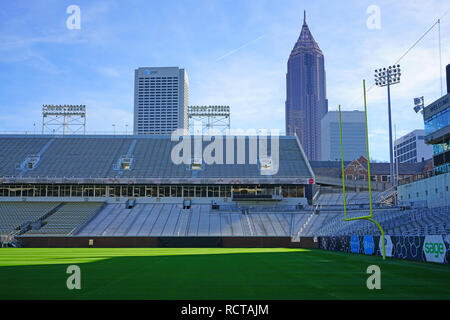 Vue sur le campus de l'Institut de technologie de Géorgie (Georgia Tech), une université de recherche publique situé dans Midtown Atlanta, Géorgie Banque D'Images