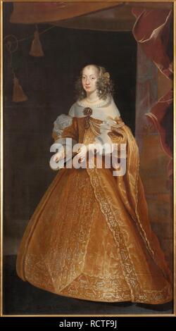 Portrait d'Eleonora Gonzaga de Mantoue, de Nevers et de Rethel (1630-1686), Impératrice du Saint Empire Romain. Musée : Nationalmuseum de Stockholm. Auteur : Luycx, Frans. Banque D'Images