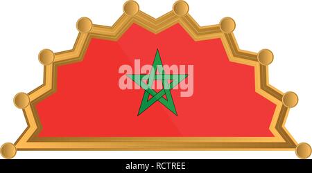 Drapeau du Maroc Illustration de Vecteur