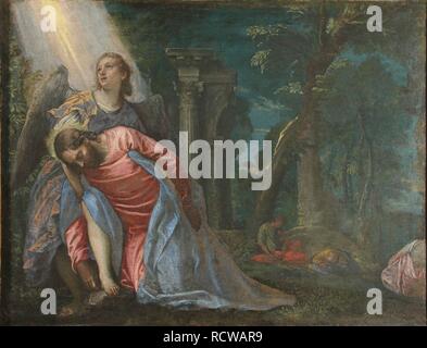 L'agonie dans le jardin. Musée : Pinacoteca di Brera, Milan. Auteur : VERONESE, Paolo. Banque D'Images