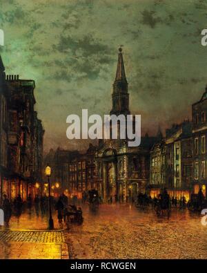 Blackman Street, Londres. Musée : collection privée. Auteur : John Atkinson Grimshaw,. Banque D'Images