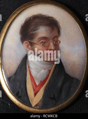 Portrait du comte Karl Robert Nesselrode (1780-1862). Musée : Musée de l'état de A. S. Pouchkine, Moscou. Auteur : Winberg, Ivan Andreïevitch. Banque D'Images