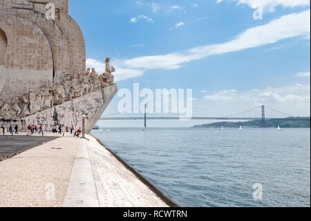 Padrão dos Descobrimentos, Monument des Découvertes, célébrer Henri le Navigateur et l'âge de la découverte et de Portugais Banque D'Images