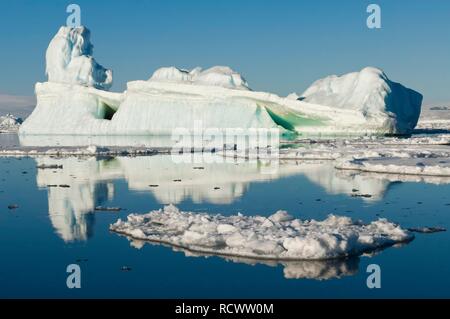 Banquise et d'icebergs, mer de Weddell, l'Antarctique Banque D'Images