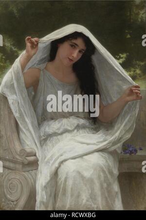 Voile. Musée : collection privée. Auteur : William-Adolphe Bouguereau,. Banque D'Images