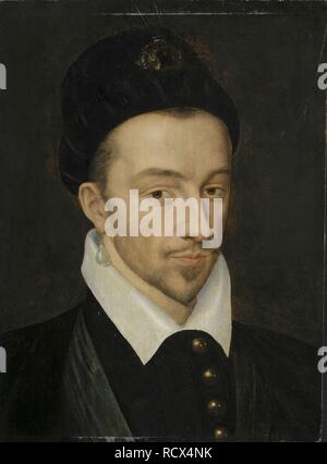 Portrait de Henri III de France. Musée : Musée Condé, Chantilly. Auteur : CLOUET, François. Banque D'Images