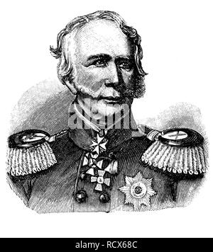 Hermann Leopold von Boyen, 1811 - 1886, un général prussien de l'infanterie et gouverneur de la forteresse de Mayence et plus tard de Banque D'Images
