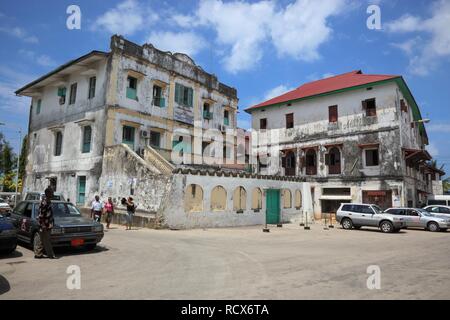 Centre-ville historique de Stone Town, Zanzibar, Tanzania, Africa Banque D'Images