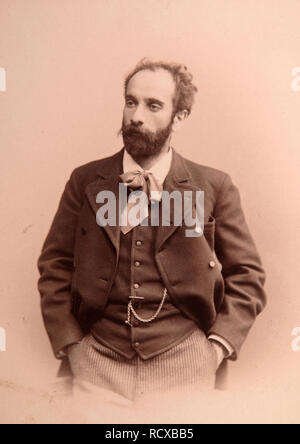 Portrait de l'artiste Isaac Levitan (1861-1900). Musée : la Galerie nationale Tretiakov (Moscou). Auteur : le photographe russe. Banque D'Images