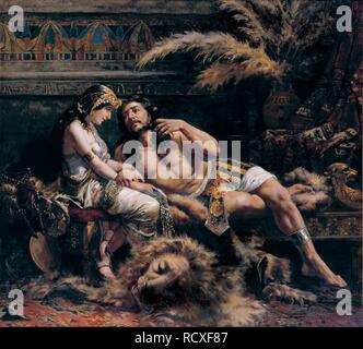 Samson et Delilah. Musée : MUSEO DE BELLAS ARTES DE BILBAO. Auteur : Echenagusia Errazquin, José. Banque D'Images