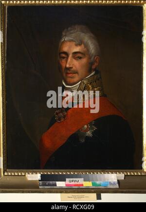 Portrait du poète Ivan Ivanovitch Dmitriev (1760-1837). Musée : Institut de la littérature russe (Pushkin-House IRLI), Saint-Pétersbourg. Auteur : anonyme. Banque D'Images