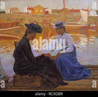 La Baie. Musée : Malmö Konstmuseum. Auteur : Wilhelmson, Carl. Banque D'Images