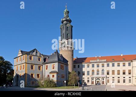 Palais grand-ducal, Weimar, Thuringe, PublicGround Banque D'Images