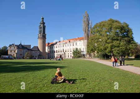 Palais grand-ducal, Weimar, Thuringe, PublicGround Banque D'Images