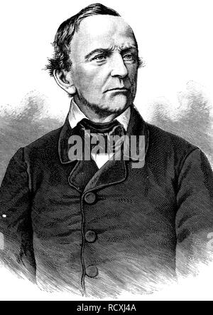 Louis Ier, roi de Bavière, 1786 - 1868, le prince allemand, dynastie des Wittelsbach, gravure sur bois, 1888 Banque D'Images