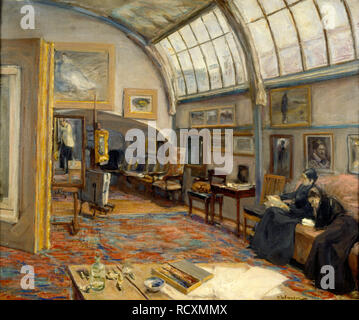 Studio d'artiste à la porte de Brandebourg à Berlin. Musée : Kunstmuseum de Saint-Gall. Auteur : LIEBERMANN, MAX. Banque D'Images