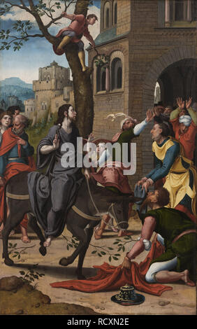 L'entrée du Christ à Jérusalem. Musée : Bonnefantenmuseum Maastricht. Auteur : COECKE VAN AELST, Pieter. Banque D'Images