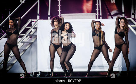 Nicki Minaj, la Trinité-et-Tobago rappeur et parolier, effectue un concert live au Festival de Roskilde festival Danois 2015. Le Danemark, 04/07 2015. À l'exception du Danemark. Banque D'Images