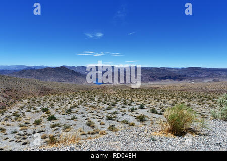 Pierce Ferry Road, paysages Meadview. Le Parc National du Grand Canyon, Arizona, USA Banque D'Images