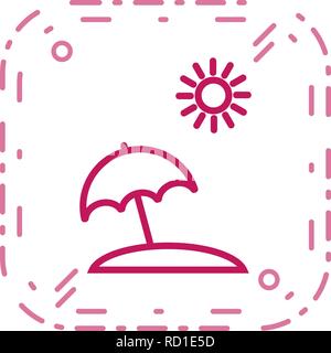 Parasol Icône vecteur pour utilisation personnelle et commerciale............. Illustration de Vecteur