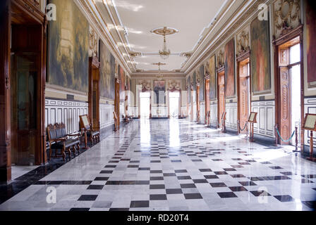 Le Mexique, Merida - Jan 15 2007 : la galerie chambre dans le palais du gouverneur ou Palacio del Gobernador Banque D'Images