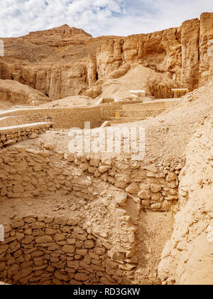 Vallée des Rois à Louxor Egypte tombes archéologiques Banque D'Images