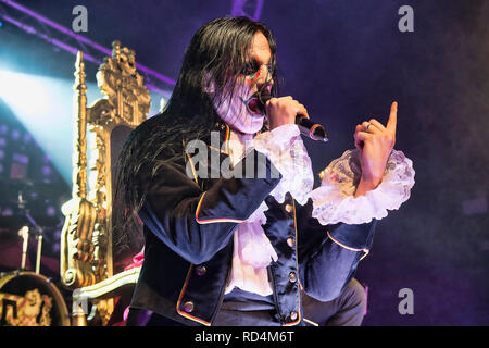 Glasgow, Ecosse, Royaume-Uni. 16 janvier, 2019. Groupe de metal allemand Avatar jouer à un lieu Glasgow paniers Le Garage, Crédit : Stuart Westwood/Alamy Live News Banque D'Images