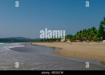 Tropical Beach at village d'Agonda, Goa state, Inde Banque D'Images