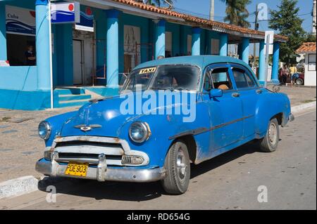 Vintage car, Vinales, province de Pinar del Rio, Cuba, l'Amérique centrale Banque D'Images