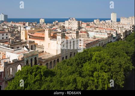 Donnant sur La Havane, Cuba Banque D'Images