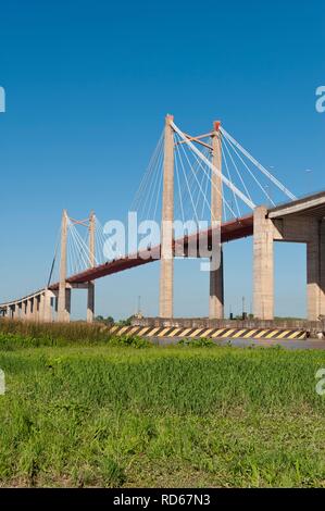 Zarate-Brazo Largo Pont sur la rivière Parana, Zárate Partido, Buenos-Aires, Argentine, province de l'Amérique du Sud Banque D'Images