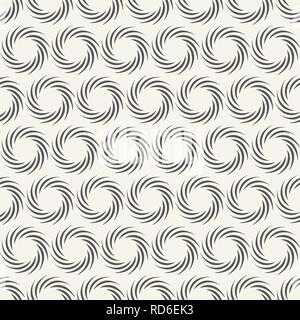 Résumé Les formes rondes motif géométrique monochrome. L'élément en spirale. Formes tourbillonnantes concentriques avec des lignes vers l'intérieur en rotation. Vector background. Illustration de Vecteur