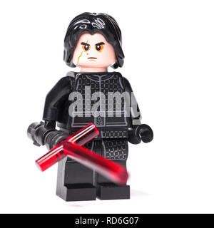 Russe, le 15 janvier 2019. LEGO STAR WARS. Kylo Ren mini-personnages de Lego Star Wars Banque D'Images