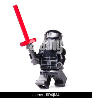 Russe, le 15 janvier 2019. LEGO STAR WARS. Kylo Ren mini-personnages de Lego Star Wars Banque D'Images