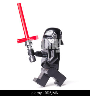 Russe, le 15 janvier 2019. LEGO STAR WARS. Kylo Ren mini-personnages de Lego Star Wars Banque D'Images