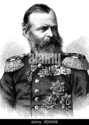 Le prince Luitpold de Bavière, 1821-1912, Prince Régent de Bavière, illustration historique, vers 1886 Banque D'Images