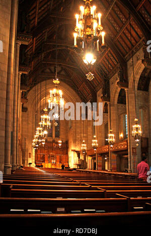 Intérieur de la quatrième église presbytérienne à Chicago, il, USA Banque D'Images