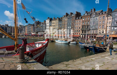 Honfleur, Normandie, France Banque D'Images