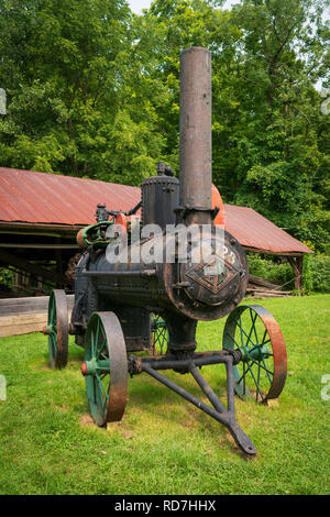 Bâtiments de ferme historique à l'Ohio, l'unique parc national de Cuyahoga Valley. Banque D'Images