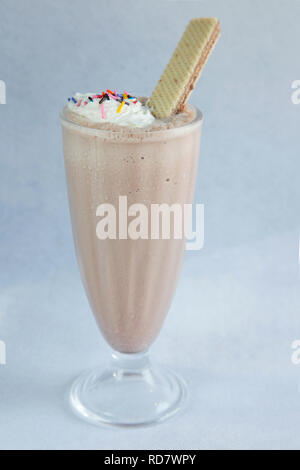 Glace au chocolat Shake Banque D'Images