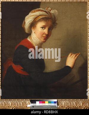 Self-Portrait. Musée : collection privée. Auteur : Marie Louise Elisabeth Vigée-Lebrun,. Banque D'Images